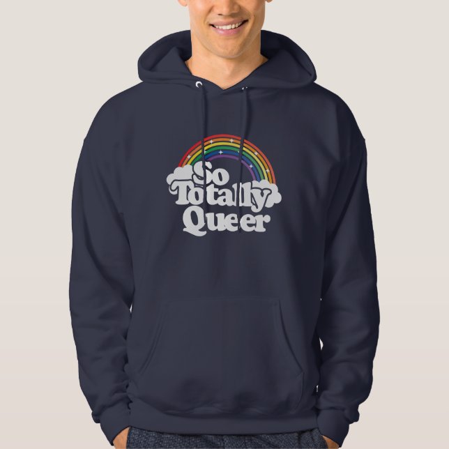Moletom Totalmente Queer - Orgulho Rainbow - LGBTQ (Frente)