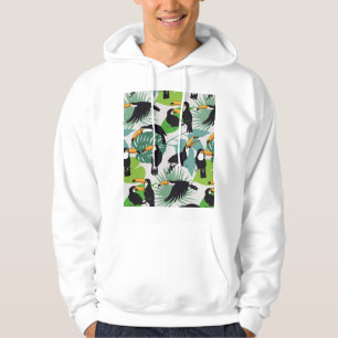 Moletom Toucan Bird: Padrão de Folhas de Palma