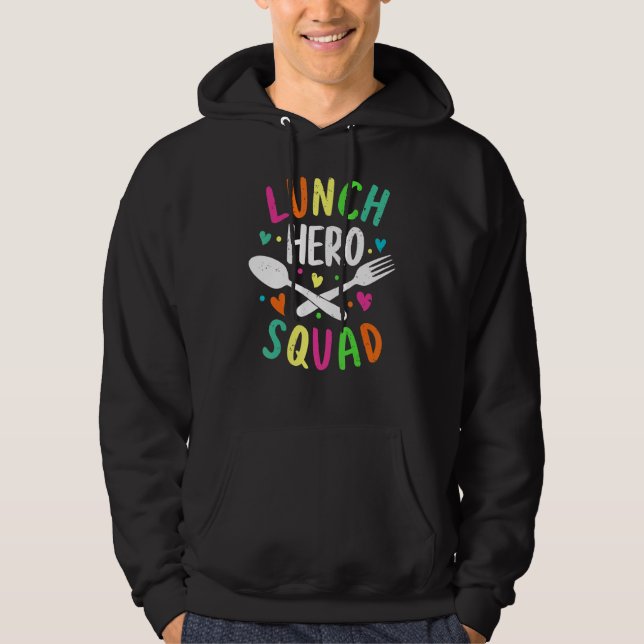 Moletom Trabalhadores de cantinas de hero Squad na escola (Frente)