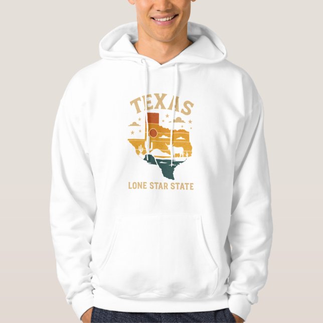 Moletom Trabalho de arte do Texas Heritage (Frente)