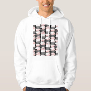 Moletom Traços de pincel, decoração cor-de-rosa-cinza.