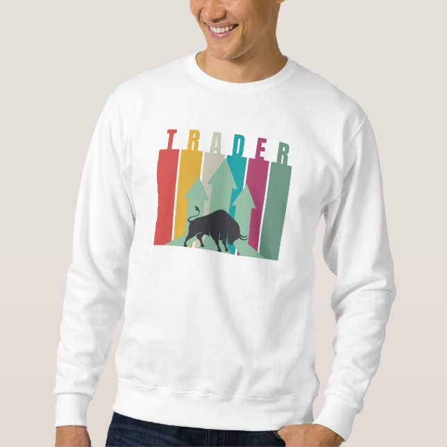 Moletom Trader em mercado em alta | Design simples  (Frente)