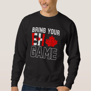 Moletom Traga o seu jogo de bandeira canadense Mapeador de
