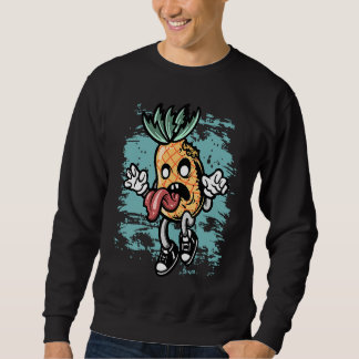 Moletom Traje de Halloween Zumbi com Gráfico de Abacaxi Zu