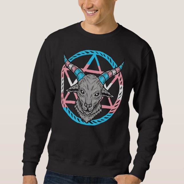 Moletom Trasngender do Gótico Pentagram (Frente)