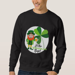 Moletom Travessuras Leprechaun Trevo Dia de São Patrício