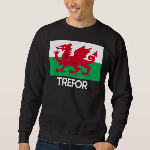 Moletom Trefor Wales Welsh Flag Baner Y Ddraig Goch