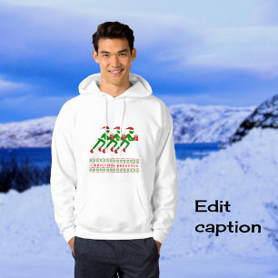 Moletom Treinamento de inverno atletas de xmas de texto pe