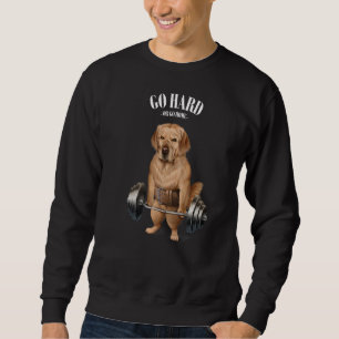Moletom Treinamento De Músculo De Cão De Retriever De ouro