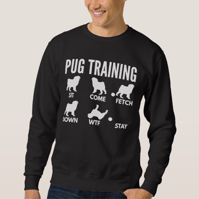 Moletom Treinamento em Pug - Pug Tricks Essential T-Shirt  (Frente)