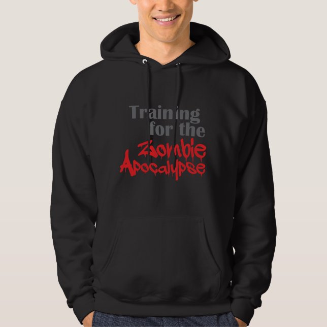 Moletom Treinamento Para O Zombie Apocalypse Funny Workout (Frente)