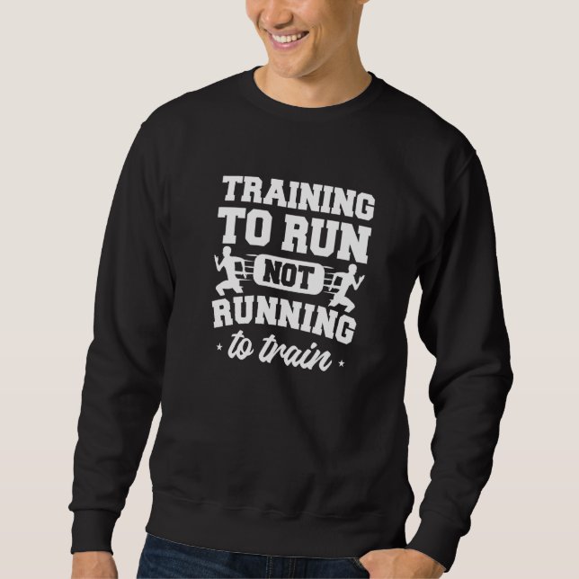 Moletom Treinando Para Correr Não Correndo Para Treinar Ma (Frente)