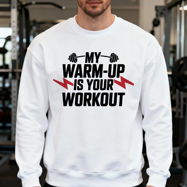 Moletom Treino Motivacional Sarcástico de Levantamento de  (Criador carregado)