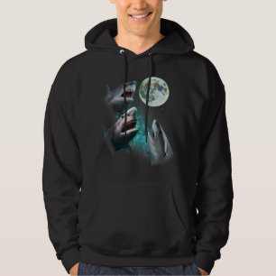 Moletom Três Tubarões brancos Excelentes Howl na Lua 3 Wol