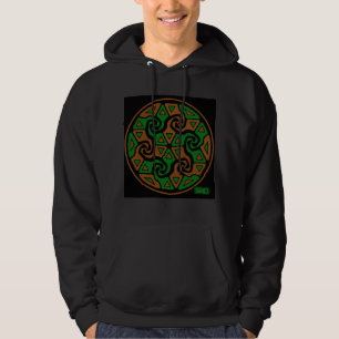 Moletom Tri setas do zen (laranja queimada e verde)