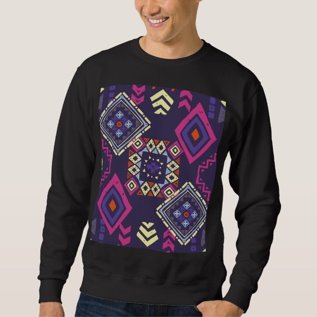 Moletom Tribal, origem geométrica primitiva. (Frente)