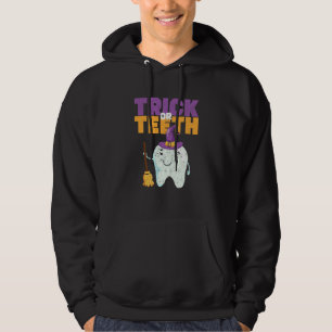 Moletom Trick Or Dentes Halloween Dente Chapéu Dentista Od