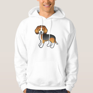 Moletom Tricolor Cute Cartoon Beagle Dog