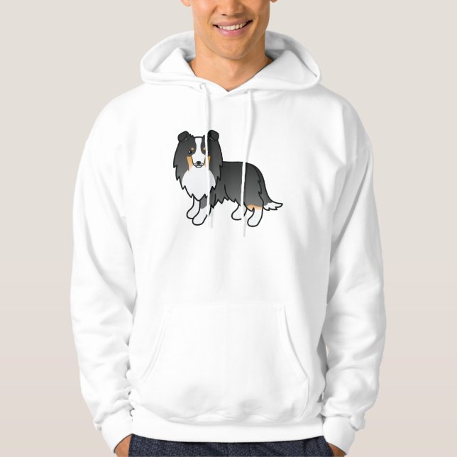 Moletom Tricolor Shetland Sheepdog Sheltie Dog (Frente)