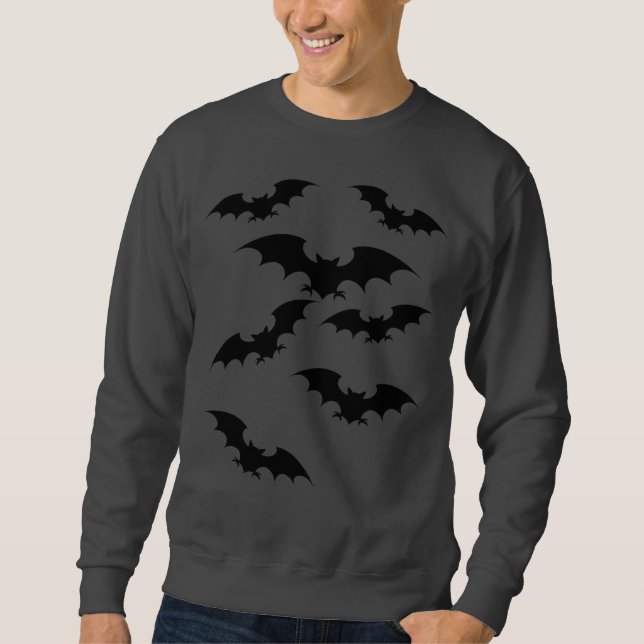 Moletom Trincha de Morcegos Voadores Trendy Halloween (Frente)