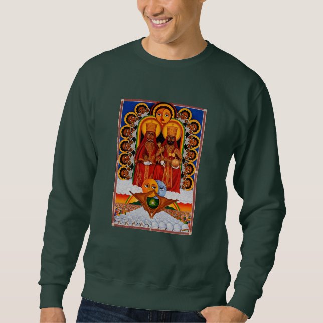 Moletom Tripas de Judá Selassie Rasta Leão Raízes (Frente)