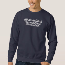 Moletom Triplo Alhamdulillah Azul Escuro