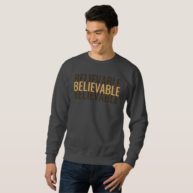 Moletom Tripple Believable Minimalist Graphic (Frente Completa)