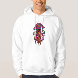 Moletom Trippy Jellyfish Neon Graphic Hoodie