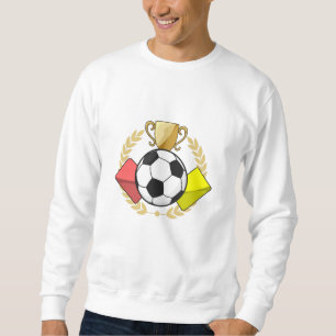 Moletom Troféu de cartão vermelho e amarelo de futebol