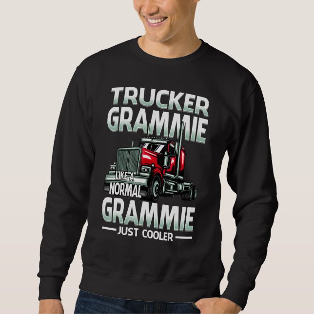 Moletom Trucker Grammie Like A Normal Grammie Just Cooler (Frente)