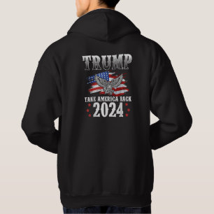 Moletom Trump 2024 Devolva a América Bandeira Americana 20