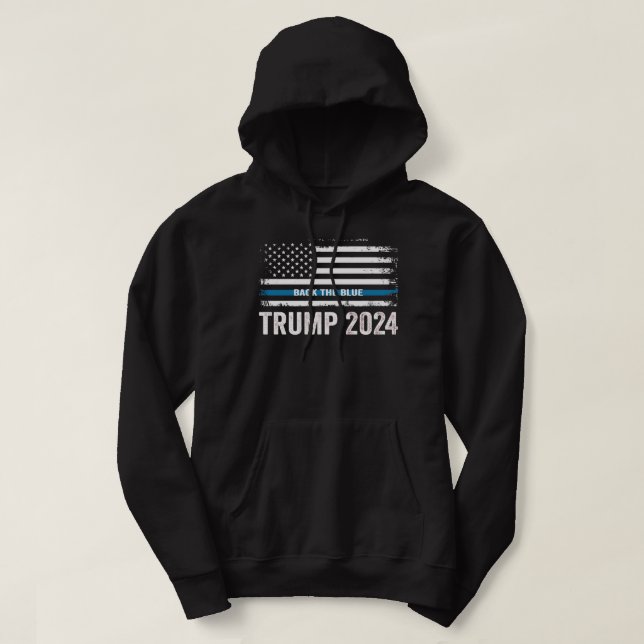 Moletom Trump 2024 Devolve O Azul (Frente do Design)
