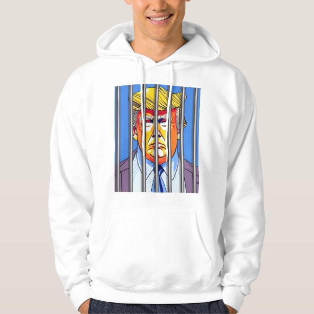 Moletom Trump em Jail Basic Hooshirts (Frente)