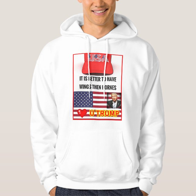 Moletom Trump Lover Sweatshirt básica masculina (Frente)