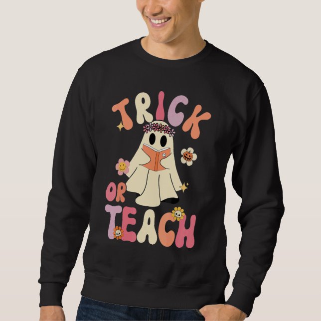 Moletom Truque de Halloween ou guincho retrorreflector (Frente)