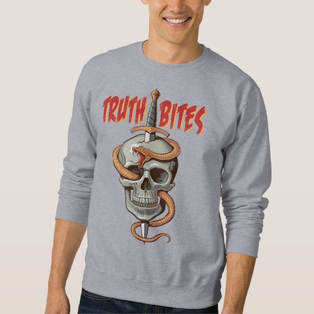 Moletom Truth Bites Skull e Cobra (Frente)