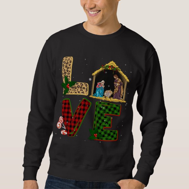 Moletom Tu Leopardo Xadrez Natal Natividade Cristo (Frente)