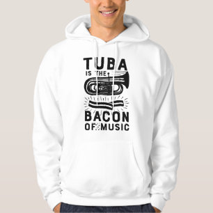 Moletom Tuba é o Bacon da Música Banda Marcial Engraçado C