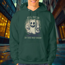 Tudo bem no Boo-Hood! - Hoodie Fantasma Amigável