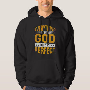 Moletom Tudo o que Deus faz é perfeito Citação de Fé
