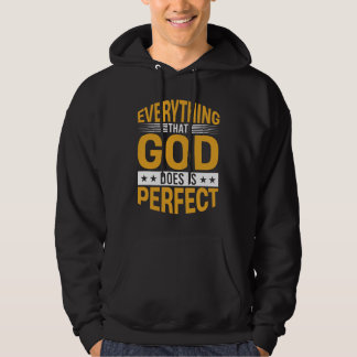 Moletom Tudo o que Deus faz é perfeito Citação de Fé