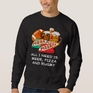 Moletom TUDO O QUE PRECISO É Pizza RUGBY