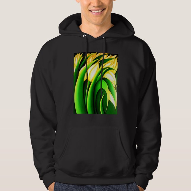 Moletom Tulipas Amarelas Iluminantes Estilizadas (Frente)
