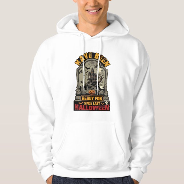 Moletom Túmulo de Casa Assombrada de Halloween Já Pronto (Frente)