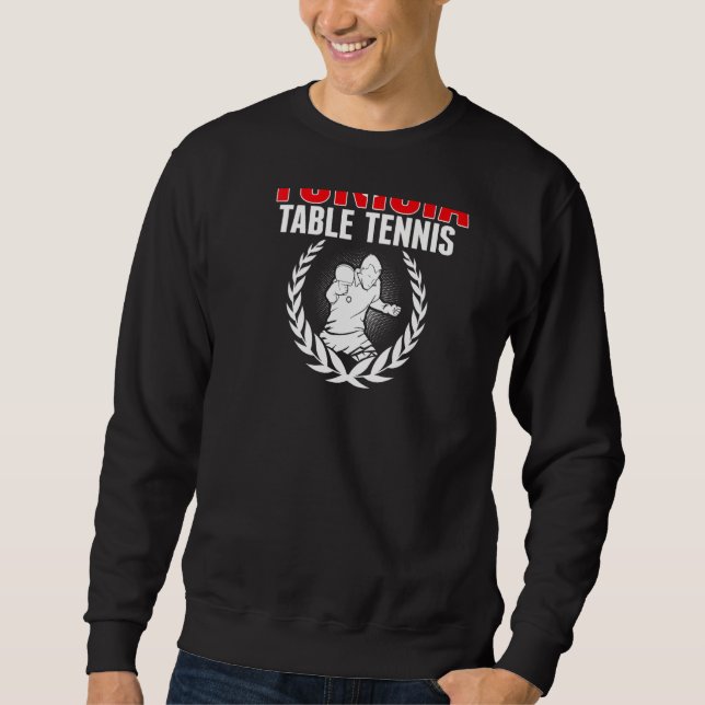 Moletom Tunisia Table Tennis  Tunisian Ping Pong Team Supp (Frente)