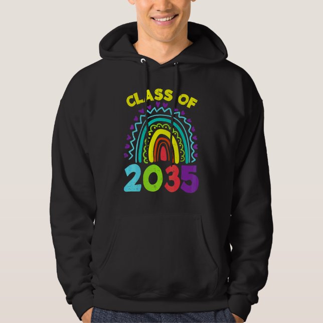 Moletom Turma De 2035 Arco-íris Primeiro Último Dia Format (Frente)
