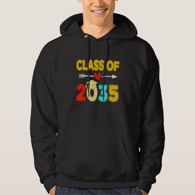 Moletom Turma De 2035 Cresça Comigo Graduação Do Jardim De (Frente)