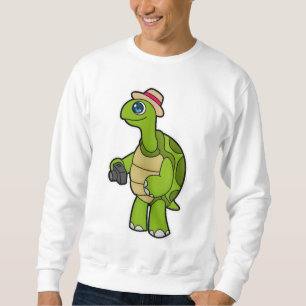 Moletom Turtle como fotógrafo com câmera