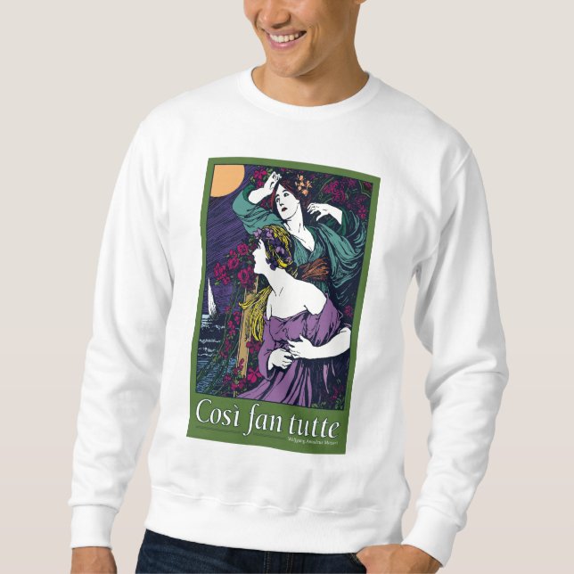 Moletom Tutte do fã de Così, ópera (Frente)
