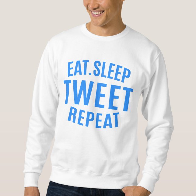 Moletom Tweet de repouso repetido (Frente)